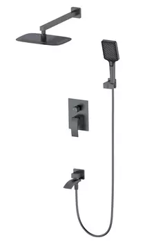 Душевой комплект Wonzon & Woghand WW-88939009A-BGM темный графит