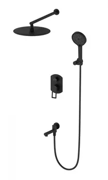Душевой комплект Wonzon & Woghand WW-88939010-MB черный