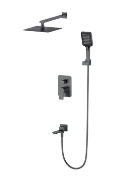 Душевой комплект Wonzon & Woghand WW-88939011-BGM темный графит