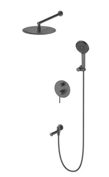 Душевой комплект Wonzon & Woghand WW-88939017-BGM темный графит