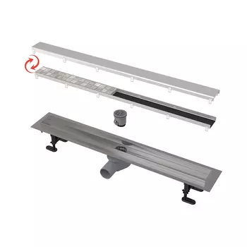 Душевой лоток AlcaPlast APZ13-DOUBLE9-650 Double с двухсторонней решеткой (AG071401650)