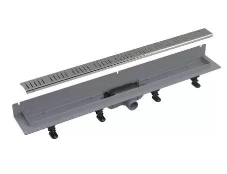 Душевой лоток AlcaPlast APZ30-650M пристенный, с решеткой и опорами