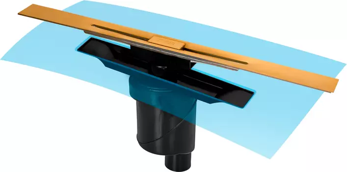 Душевой лоток Berges Wasserhaus Simpel 092011 60 см, золото