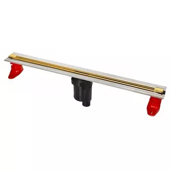 Душевой лоток Berges Wasserhaus Super Slim 092053 70 см с вертикальным сифоном, золото