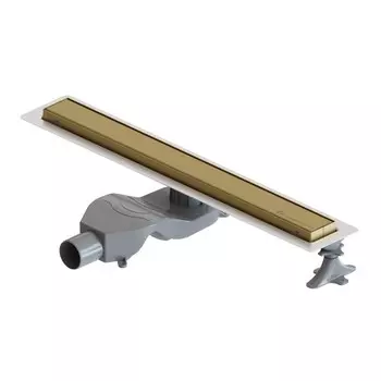 Душевой лоток Boheme Premium Linear 60 см, золото матовое