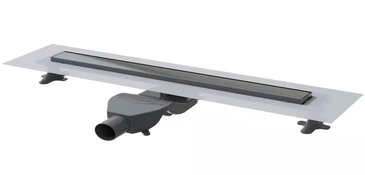 Душевой лоток Boheme Premium Linear 80 см, оружейная сталь