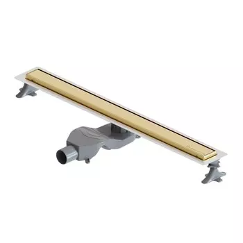 Душевой лоток Boheme Premium Linear 80 см, золото