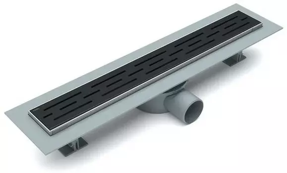 Душевой лоток Esbano Eco E-RAIN-50MB линейный 500 мм, с решеткой, черный/хром