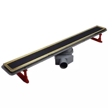 Душевой лоток Pestan Confluo Premium Line 650 Black Glass Gold