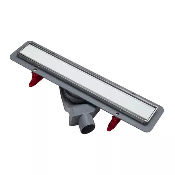 Душевой лоток Point Деметра PN50545GLW 7,5х45 см, белый