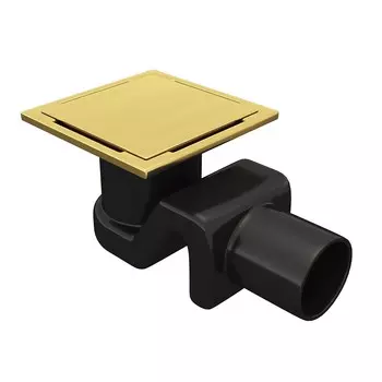 Душевой лоток RGW Drain Leo-02-10Gb 10 см, с решеткой, золото