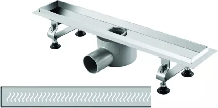 Душевой лоток RGW Shower Panels SDR-01-E1 80 см, с решеткой и опорами