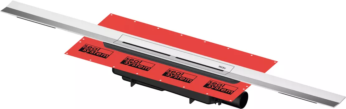 Душевой лоток TECE Drainprofile 671210 120 см хром (с сифоном и опорами)