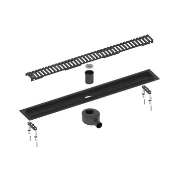 Душевой лоток Timo Drain Systems DS230107/03 11,9х75 см, черный матовый