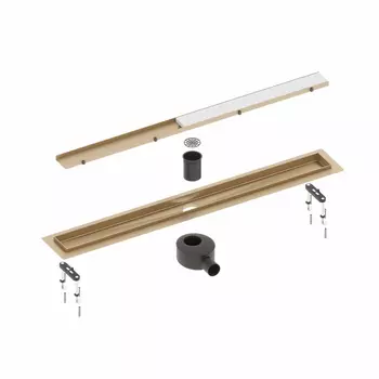 Душевой лоток Timo Drain Systems DS230209/17 11,9х95 см, золото матовое