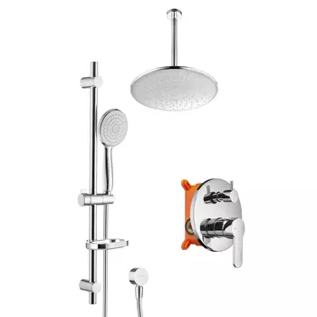 Душевой набор Swedbe Platta 5537 со встраиваемым смесителем с верхним душем