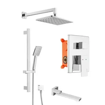 Душевой набор Swedbe Platta 5545 со встраиваемым смесителем с верхним душем