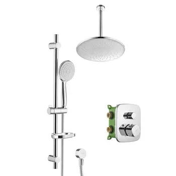 Душевой набор Swedbe Platta 5557 со встраиваемым термостатическим смесителем с верхним душем