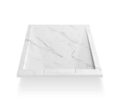 Душевой поддон Esbano ESPLM128CB 80х120 см, мрамор белый