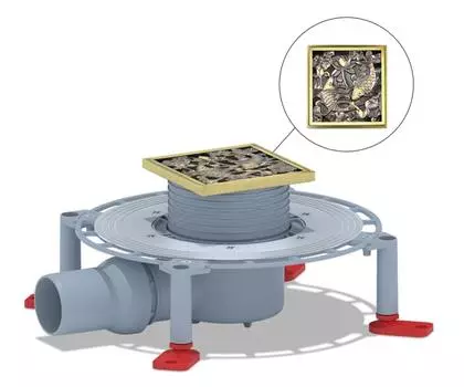 Душевой трап Bronze de Luxe 21980-5602 бронза