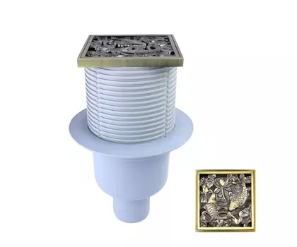 Душевой трап Bronze de Luxe 21980-57 бронза