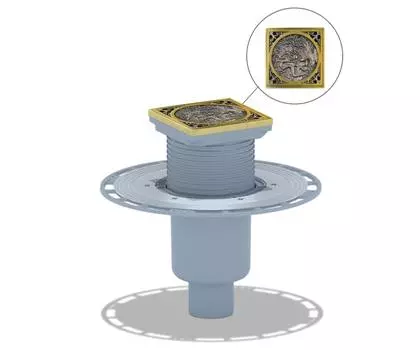 Душевой трап Bronze de Luxe 21986-5902 бронза