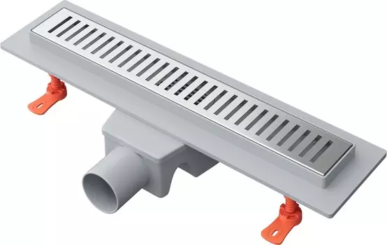 Душевой трап EWRIKA 40 см с решеткой Grass, хром 8600540