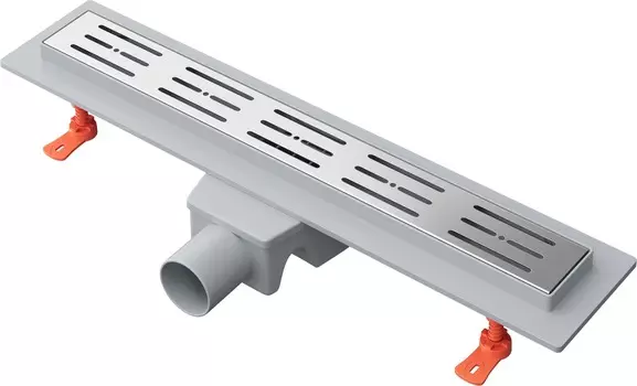 Душевой трап EWRIKA 50 см с решеткой Rain, хром