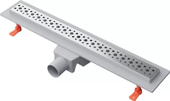 Душевой трап EWRIKA 60 см с решеткой Moon, хром