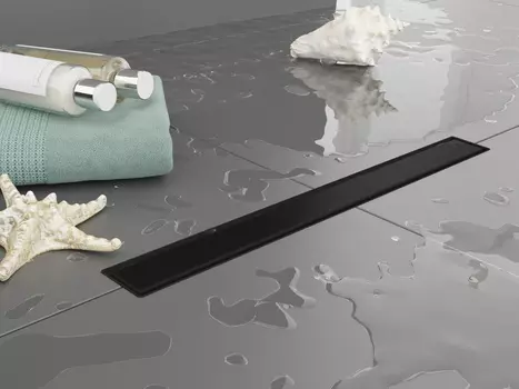 Душевой трап Plumberia Selection PST80NO 80 см, черный матовый