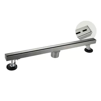 Душевой трап Санакс 40055 60х3.2 см линейный, вертикальный, щелевой, с сухим затвором, двухсторонняя решетка