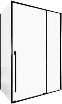 Душевой уголок Allen Brau Fantasy 2.0 140х90х200 профиль черный, стекло прозрачное 3.11008.31 + 3.11013.31