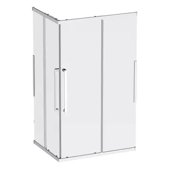 Душевой уголок Am.Pm Func W84G-403-12090-MТ 117,8х87,8х200 см, профиль серебристый, стекло прозрачное