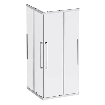 Душевой уголок Am.Pm Func W84G-403-9090-MT 87,8х87,80х200 см, профиль серебристый, стекло прозрачное