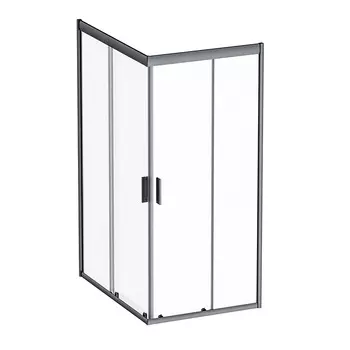 Душевой уголок Am.Pm Gem W90G-404-120290-BT 90х120х190 см, профиль черный матовый, стекло прозрачное