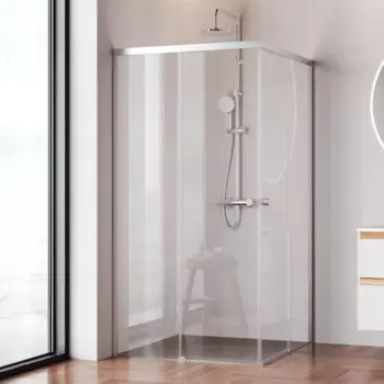 Душевой уголок Am.Pm X-joy 100х100х190 см, профиль хром матовый, стекло прозрачное W94G-403-100100-MТ1К