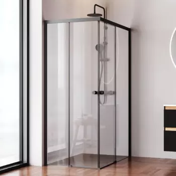 Душевой уголок Am.Pm X-joy 120х80х190 см, профиль черный матовый, стекло прозрачное W94G-403-120280-BТ1К