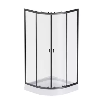 Душевой уголок Am.Pm X-Joy W88E-205-090BT64 90х90х195 см, профиль черный, стекло прозрачное