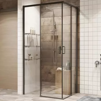 Душевой уголок Ambassador Queen 11011203Black 90x90