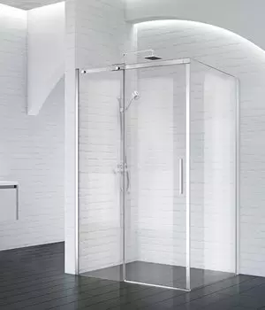 Душевой уголок BelBagno Acqua AH-1 150x80x195 профиль хром, стекло прозрачное