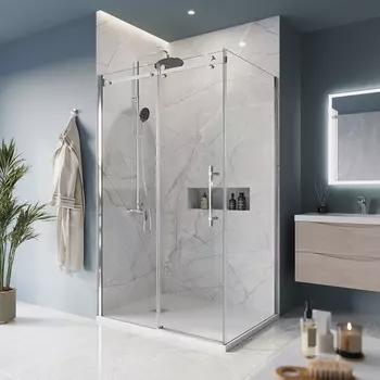 Душевой уголок BelBagno Marino 120х90 стекло прозрачное, профиль хром