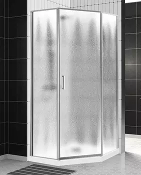 Душевой уголок BelBagno UNO-195-P-1-90-CH-CR стекло рифленое