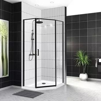 Душевой уголок BelBagno UNO-195-P-1-100-C-NERO