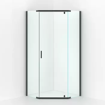 Душевой уголок Berges Wasserhaus Solo T 061110 100 профиль черный, стекло прозрачное