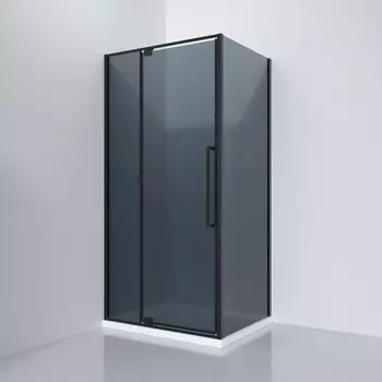 Душевой уголок Black&White 8121000G 100х100 серое