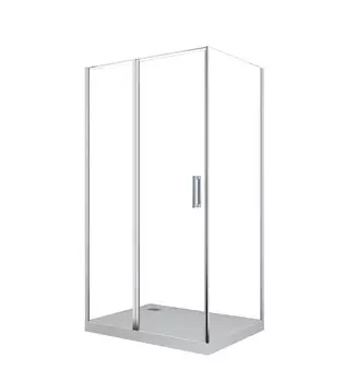 Душевой уголок Ceruttispa Victoria120 120х90х195 профиль хром, стекло прозрачное
