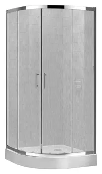 Душевой уголок Cezares Eco ECO-O-R-2-80-P-Cr стекло punto + душевой трап