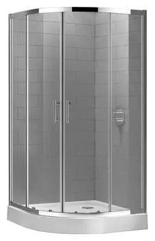 Душевой уголок Cezares ECO-O-R-2-90-C-Cr стекло прозрачное + душевой трап