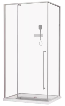 Душевой уголок Esbano ESOGA128PSC 80х120х195 см, профиль хром, стекло прозрачное