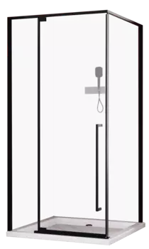 Душевой уголок Esbano ESOGA90KVB 90х90х195 см, профиль черный матовый, стекло прозрачное